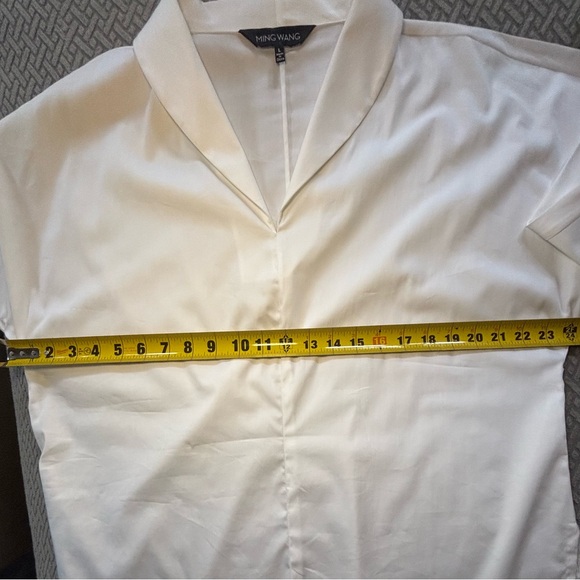 Ming Wang Classic White Women's Tunic. Large - Picture 4 of 6
